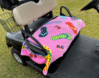 Stoelhoes golfkar - badstof - teenslippers
