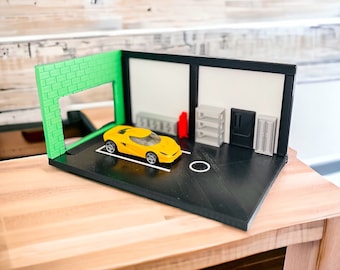 Die Cast Diorama | 3D Printed Garage | 1/64 Scale Display