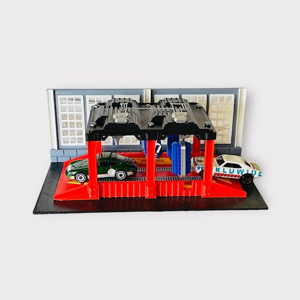 3D Printed Car Wash Diorama | 1:64 | Die Cast | Hot Wheels Display