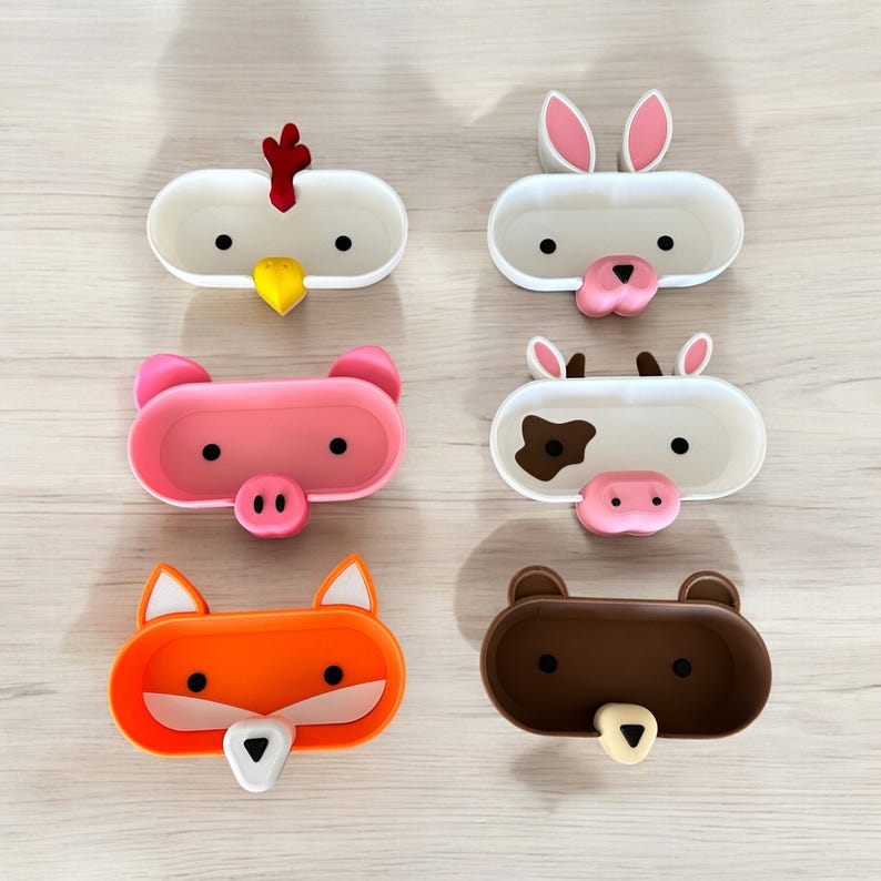 3D Printed Animal Glasses Holder | Cute Eyeglass Tray - Etsy
