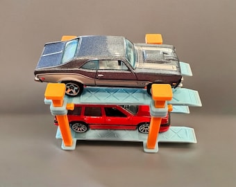 Elevador de coches impreso en 3D a escala 1/64: Expositor de fundición a presión, accesorio para diorama