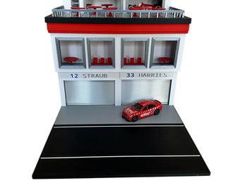 1/64 Scale Pit Lane Diorama: 3D Printed Racing Paddock Display - Etsy