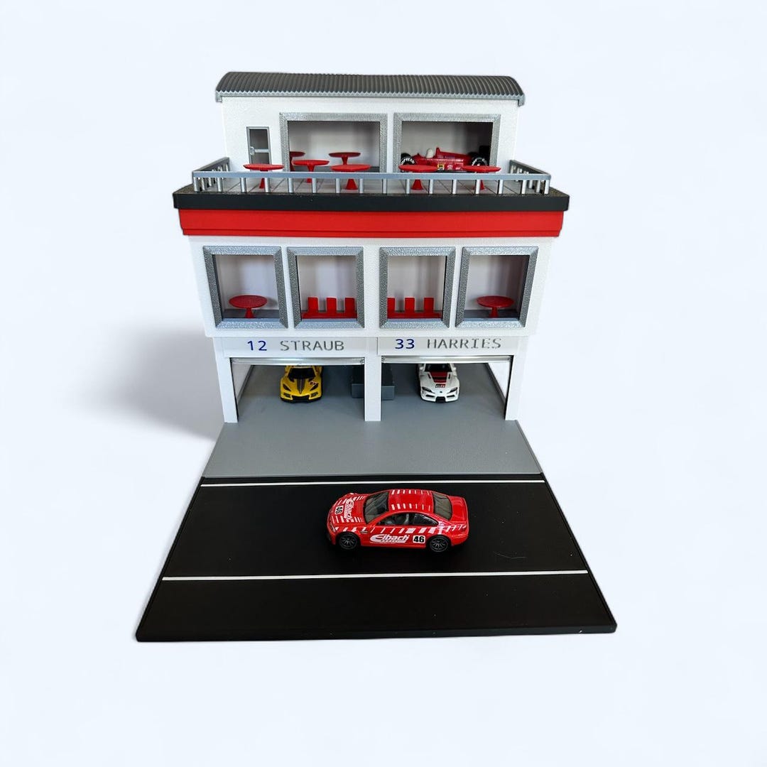 ★ Diorama Garage Plate　　　　　　　　　　　　　　【数限】 Diorama Garage Models With Three Doors / Scale 1:60, 64