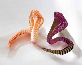 Flexi Snake | Cobra | 3D Printed Flex Toy | Sensory Toy | Fidget