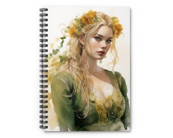 Lady Virgo Spiral Notebook - Ruled Line