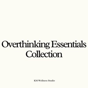 Guide till övertänkande, Minska övertänkande, Stresslindring, Ångellindring, Minska ångest, E-bok, Självvård, Mental hälsa