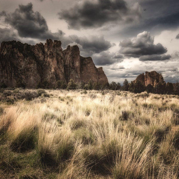 Landscape Photo, Mountain Photography, Digital Download Print, Smith Rock, Pacific Northwest, Wall Art, Printable Art