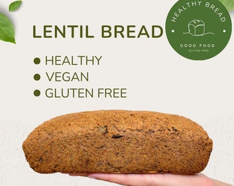 Healthy Vegan Lentil Bread: Gluten-Free, Grain-Free