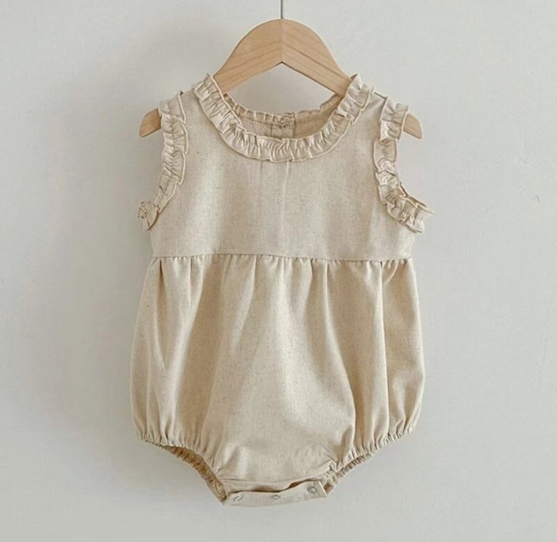 Spring Frills Sweet Baby Bubble Rompers - Soft Cotton Blend main image 0
