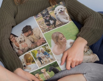 Regalo personalizado de almohada con foto de perro para, almohada personalizada para mascotas con foto de mascota, almohada personalizada para perros y gatos, fundas de almohadas para gatos personalizadas, almohada con imagen de gato