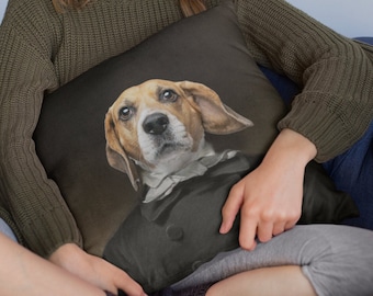 Custom Dog Pillow, Personalized Dog Pillow, Custom Pet Pillow, Cat Pillow Cover, Pet Memorial, Pet Loss Gift, Dog Lovers Gift, Dog
