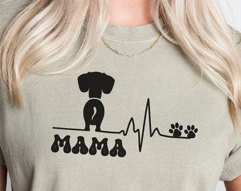 Camisa personalizada de colores cómodos para perros Dachshund, camisa de mamá Dachshund, camisa de mamá Doxie, camisa de Dachshund, regalo de mamá Dachshund, amante de los perros Dachshund