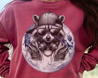 Lustiges 90er-Jahre-Retro-Waschbär-T-Shirt, Waschbär-Vintage-Bootleg-Comfort-Color-Sweatshirt, seltsames T-Shirt, Meme-T-Shirt, Trash Possums, verrückte Shirts