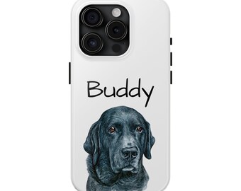 Custom Pet Phone Case Dog Drawing From Photo Dog Phone Case Cat Phone Case Personalized Phone Case Dog iPhone 15 Case Dog Memorial Gift