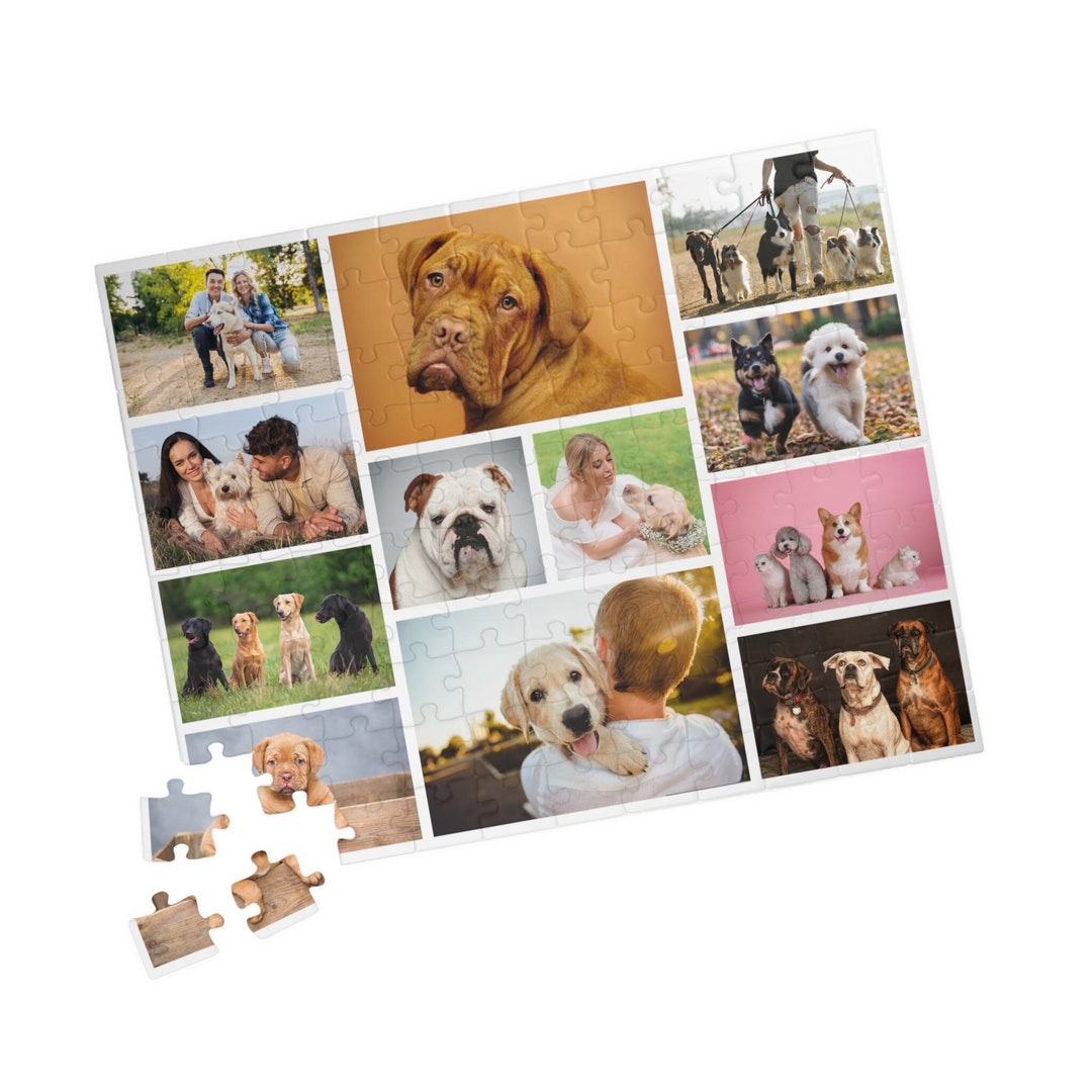 Personalized Dog Lovers Puzzle, Large Piece Jigsaw Puzzles for Seniors ...