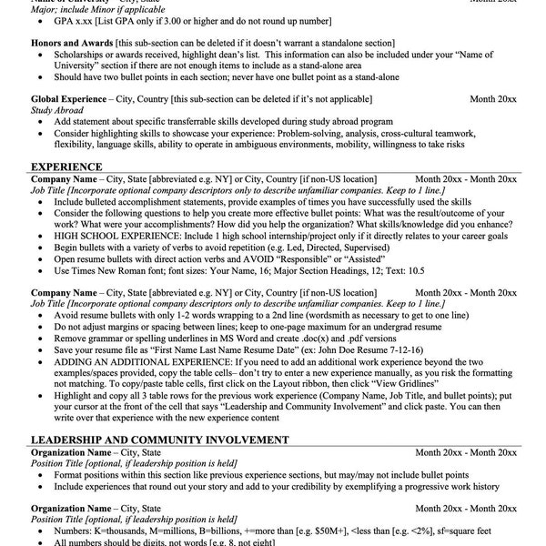 Modern Professional Resume Template - Stand Out from the Crowd!