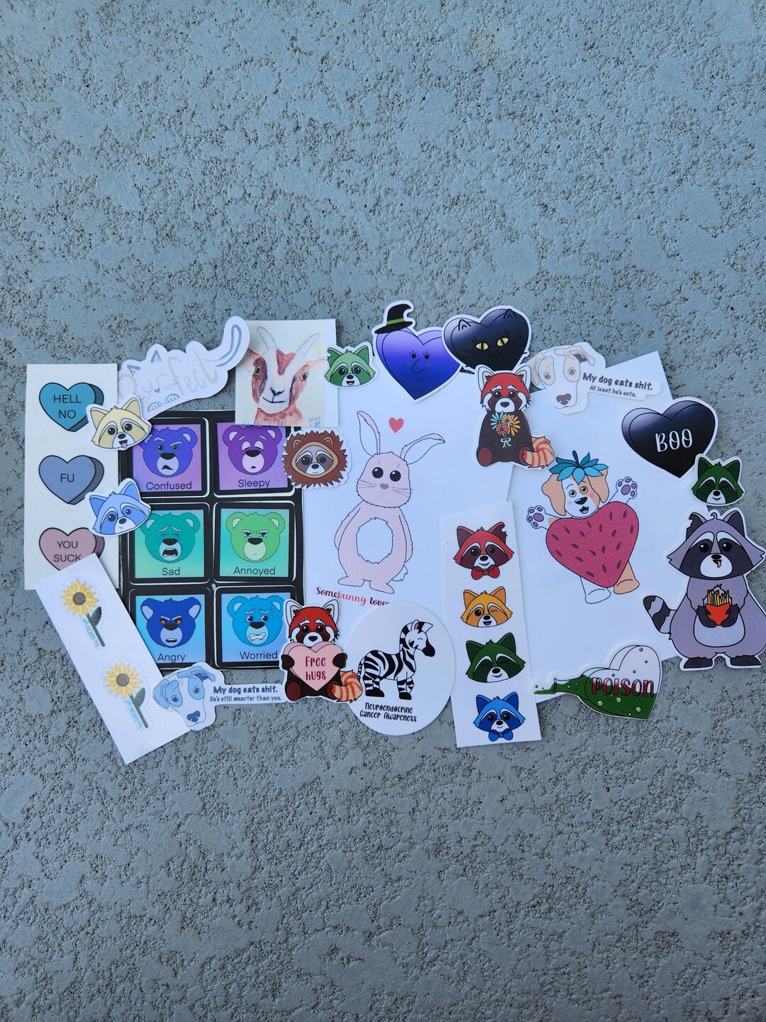 Grade B/C/D Stickers, 20 Mystery Sticker Pack, Sticker Bundle, Cheap ...