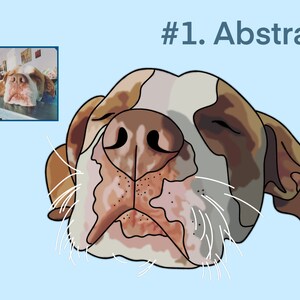 Custom Pet Portrait, Personalized Pet Portrait, Abstract Pet Art, Cartoon Pet Digital Drawing, Personalized Pet and Owner Portrait