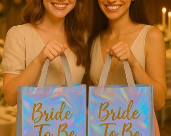 Personalized Bride To Be Tote Bag, Bridal Shower Souvenir