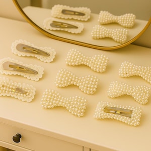 Pearl Hair Claw Clip: Elegant Beaded Hair Accessories
