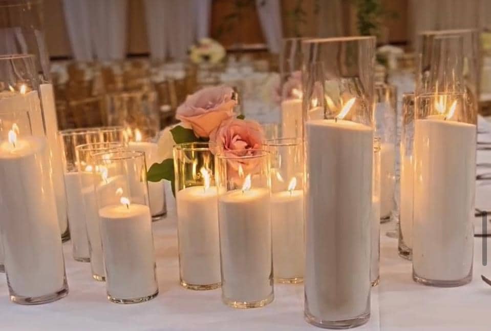 Luxury Sand Candle: Wedding Centerpiece, Clean Burning, Plant-Based Wax