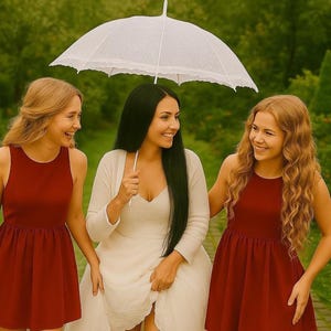 Lace Umbrella for Wedding Pictures,Wedding Ceremony,Wedding Decor,Beach Wedding,Victorian Vintage,Umbrella,Flower Girl Parasol,Sun Umbrella