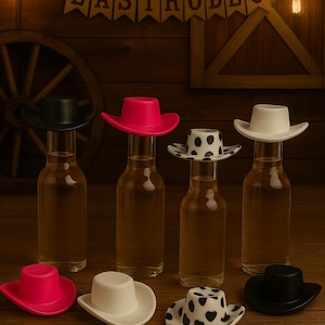 Mini Cowboy Hats for Party Bachelorette,Western Cowgirl Bachelorette,Shooter Hat Party Favors,Nashville Last Rodeo Bash,Hangover Bootle Kits