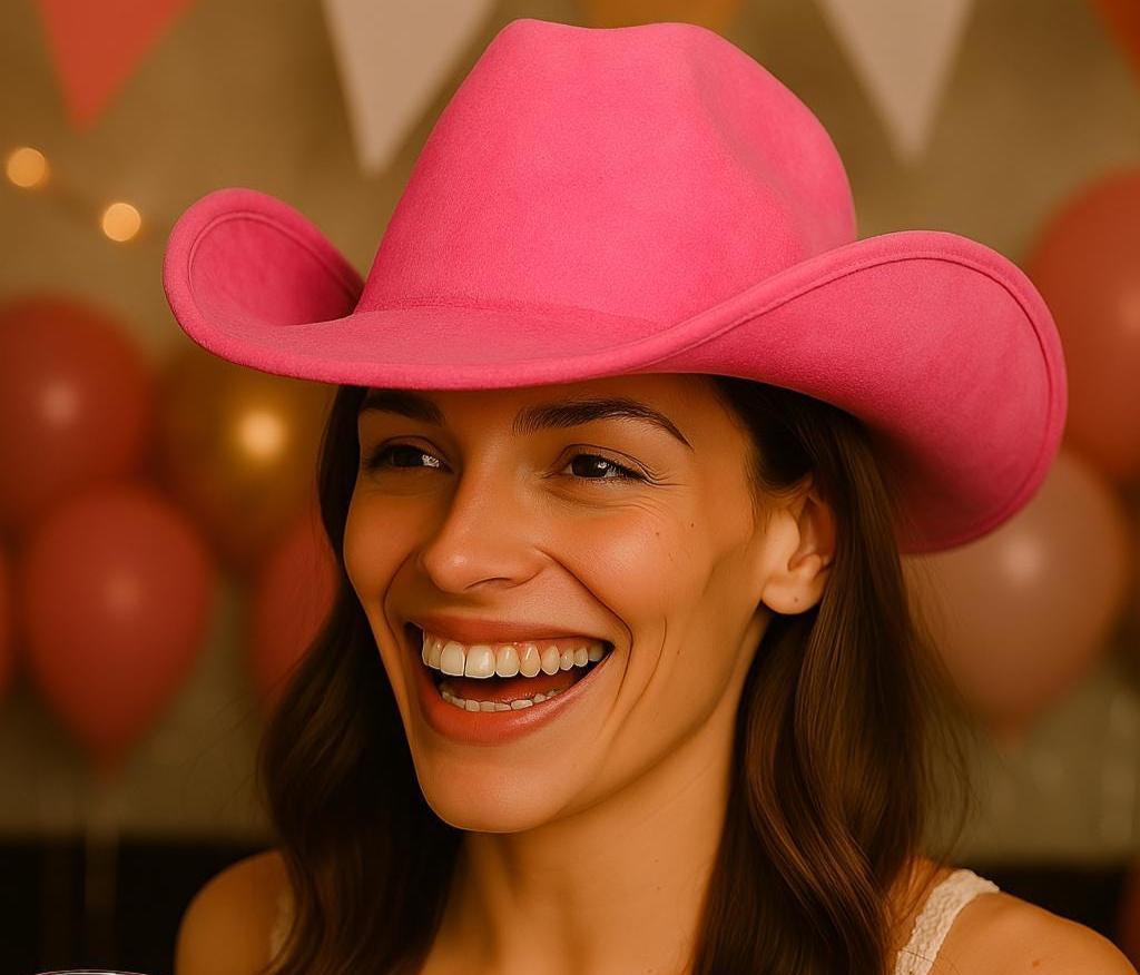 Bride Pearl Cowgirl Hat: Western Bachelorette Party Accessory