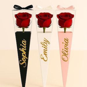 Centerpieces Rose,Red Single Rose,Artificial Rose Box,Red Roses Flower Gift,Wedding Rose Gift,Valentine,Arrangement,Graduation,Birthday,Rose