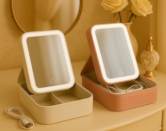 Mirror,Light Up Mirror,Personalized Makeup Light Up,Personalized Jewelry Box,Travel Light Up Mirror ,Jewelry Light up ,Bridesmaid Proposal,