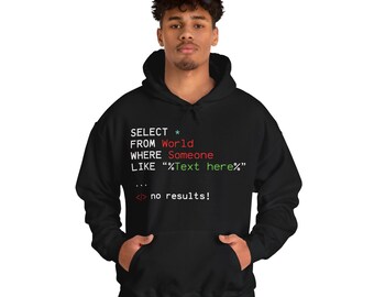 Personalizowana bluza z kapturem inżyniera oprogramowania, bluza z kapturem SQL Valentine dla par, bluzy z kapturem SQL Matching na Walentynki, prezent miłosny SQL dla programistów
