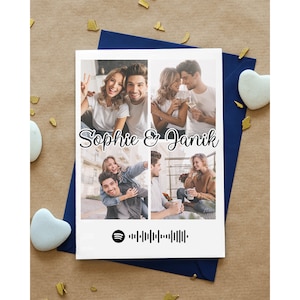 Postkarte, anpassbare Vorlage, bearbeitbare Vorlage, druckbare Karten, Karte mit Foto und persönlichem Text, Postkarte mit Umschlag