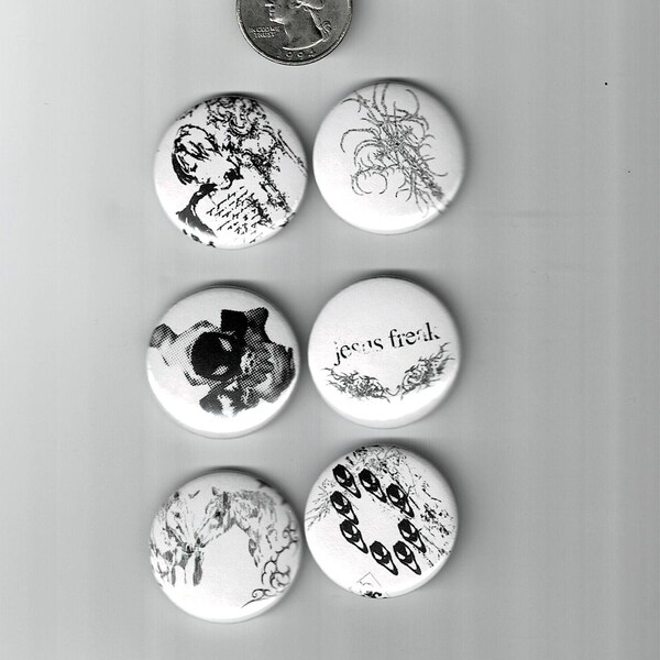 Goth Buttons Goth Button - Etsy