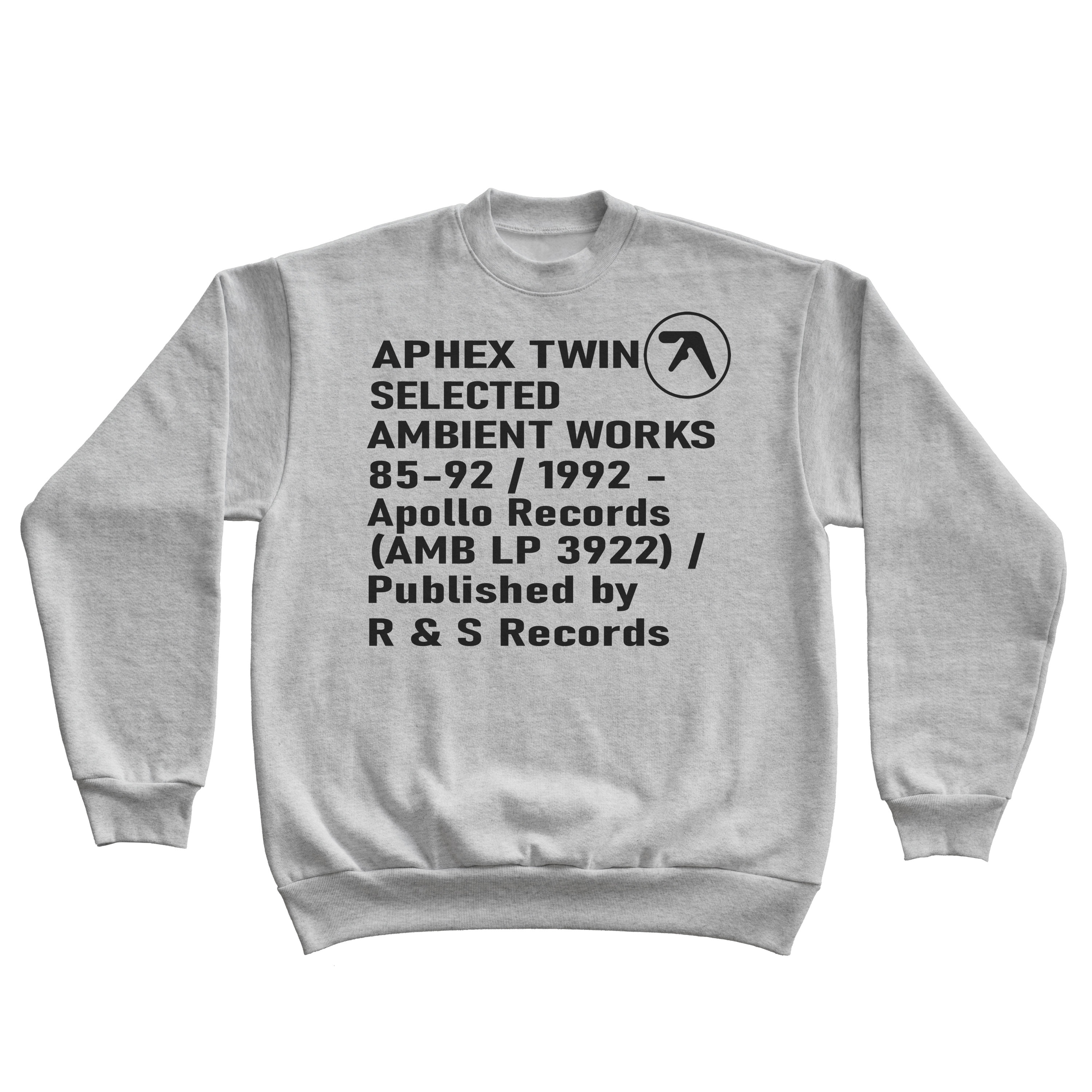 Aphex Twin Selected Ambient Works Sweatshirt Dj Richard D Aphex Twin Selected Ambient Works Sweatshirt Dj Richard D