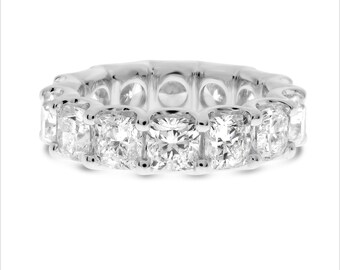 Platinum Diamond Eternity Band 7+ Carat