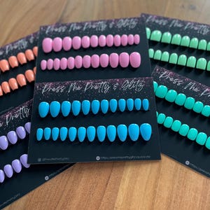 Ready to Wear Nail Sizing Kit Press Ons Luxury Reusable Gel Extensions  Handmade Nails