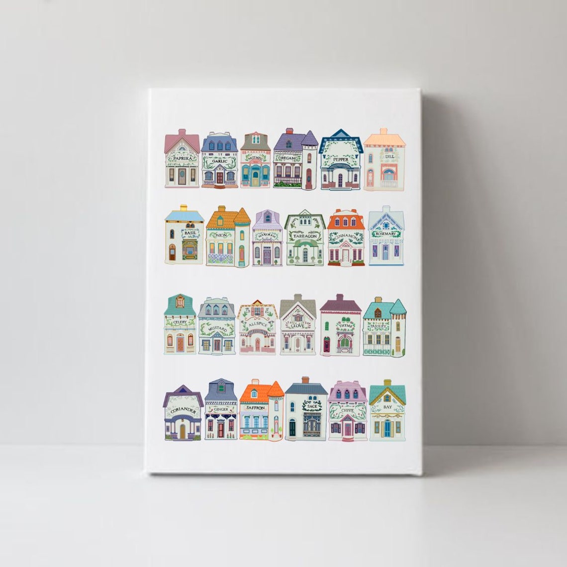 Lenox Spice Village Canvas Etsy