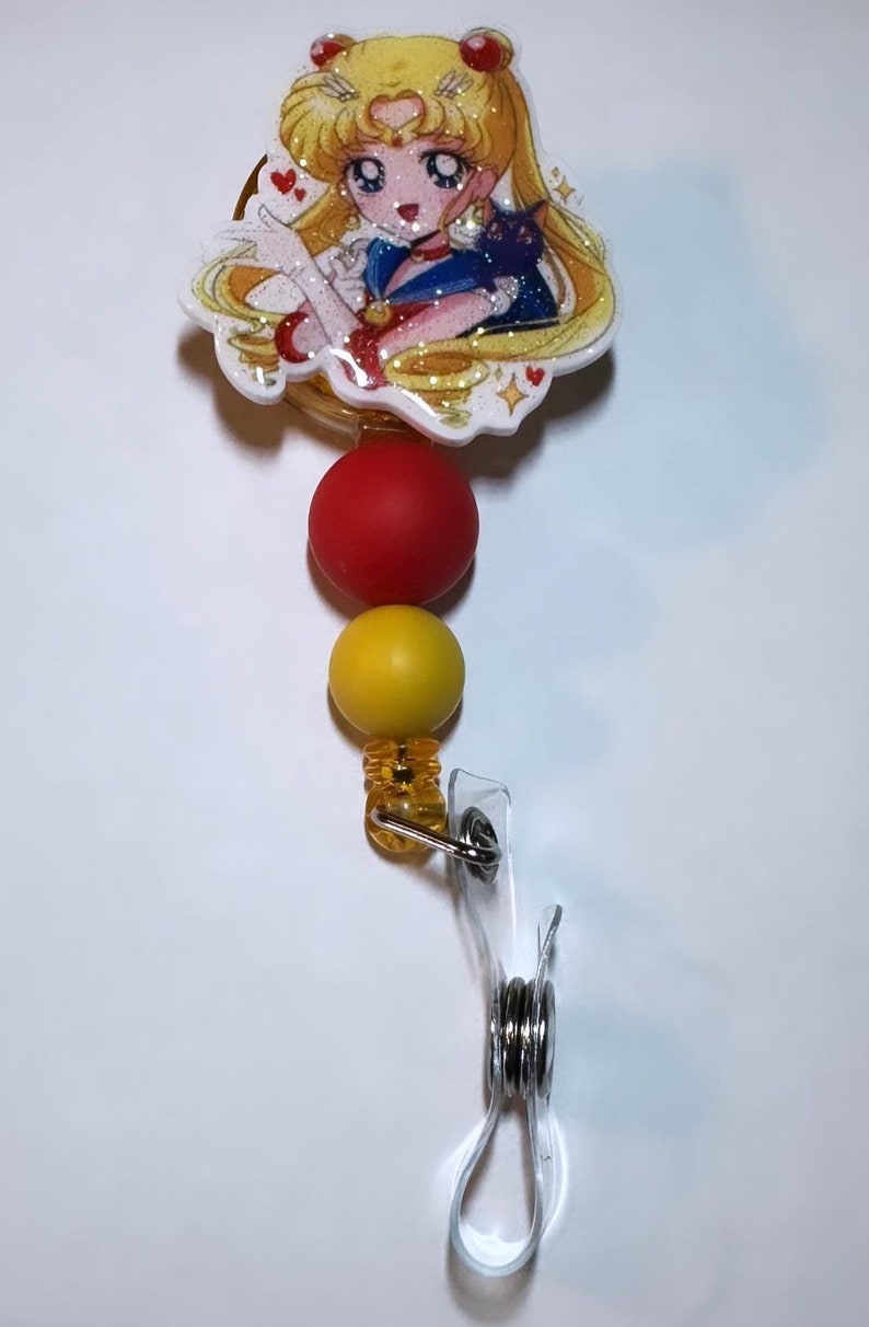 "Feels Like A Full Moon" Glitter Badge Reel - Retractable ID Holder With Alligator Clip, Fun Nurse Doctor Gift - View #10