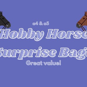 hobby horse surprise bags! a3, a4 or a5 size || FREE us shipping INCLUDED || surprise bags || hobby horse tack || hobby horse