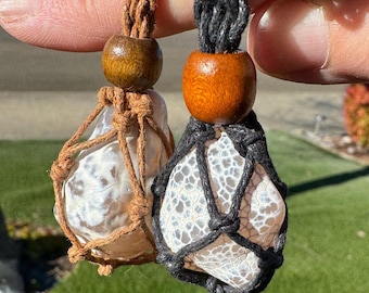Snakeskin Agate Necklace. 2025 Is The Year Of The Snake. Collected From Rome, Oregon. Tumbled To Highlight Unique Botryoidal Features.