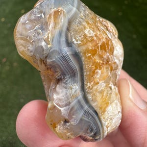 Rare COPCO Agate with Parallax Effect, Crystals & Common Opal – Old Stock 1960s – One of a Kind Collectors Stone
