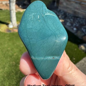 Teal Jasper – Tumbled Stone from Oregon | Choose Your Medium Size Stone