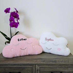 Dreamy Personalized Cloud Pillow for Kids Nursery - Custom Baby Gift, Custom Cloud Pillow, Personalized Nursery Cloud, Cloud Pillow for Kids
