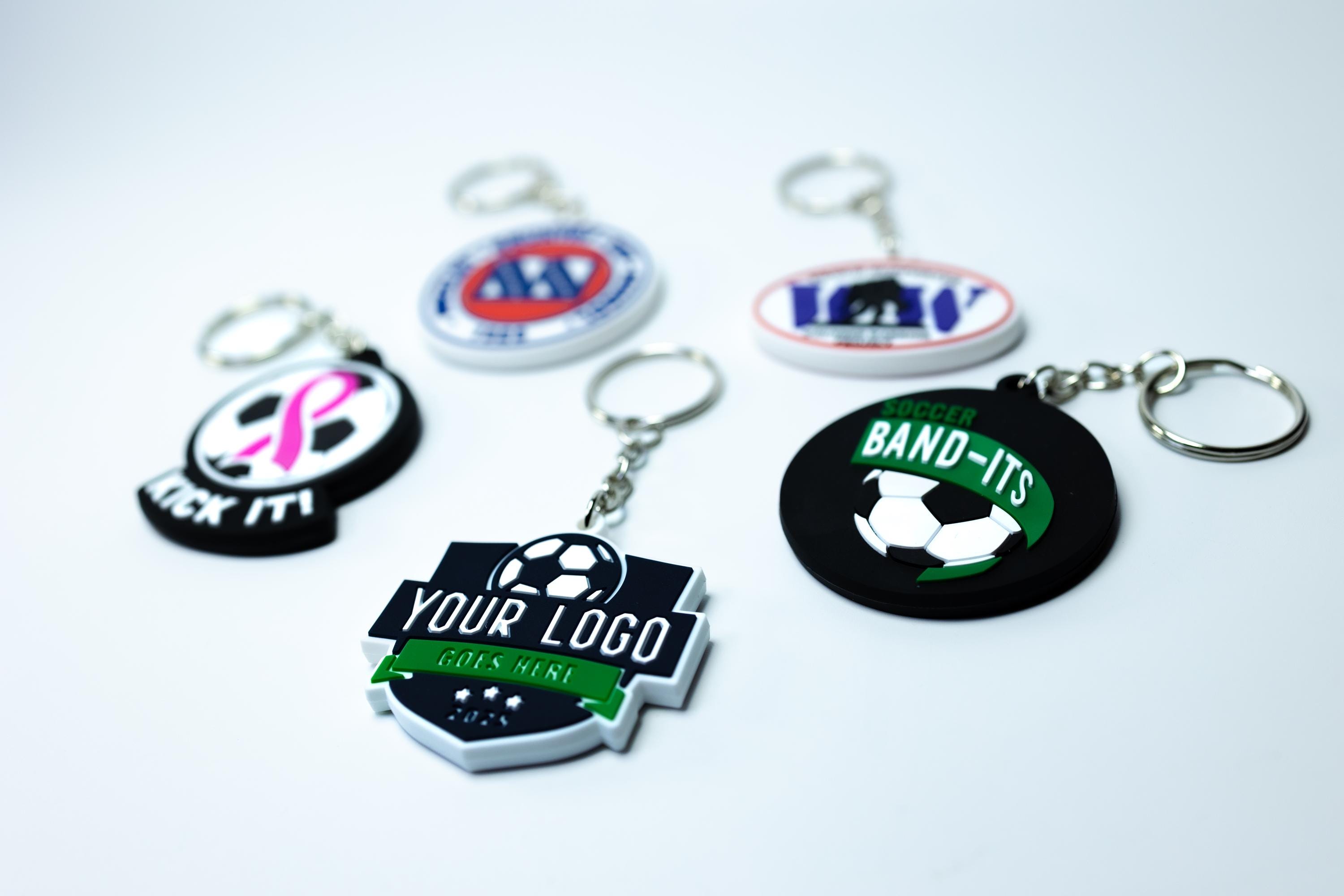 Custom Rubber Keychains Bulk | PVC Logo Keychains From 1.08 Each ...