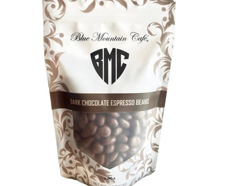 Blue Mountain Cafe Dark Chocolate Covered Espresso Beans 4oz