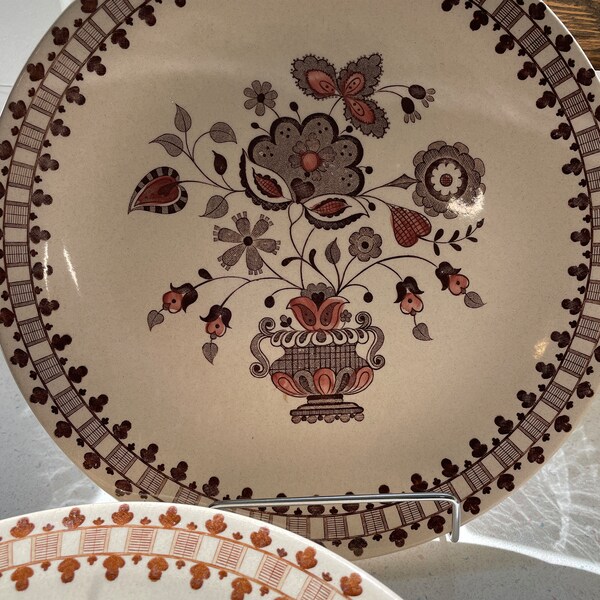 Vintage Johnson Brothers Old Granite Jamestown Folkloric Floral English China- *28 Piece LOT*