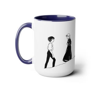 Howl's Moving Castle Inspired Ceramic Mug (11oz or 15oz), Anime, Cute, Miyazaki, Gifts (Featuring Howl, Sophie and Calcifer) Version 2 image 11