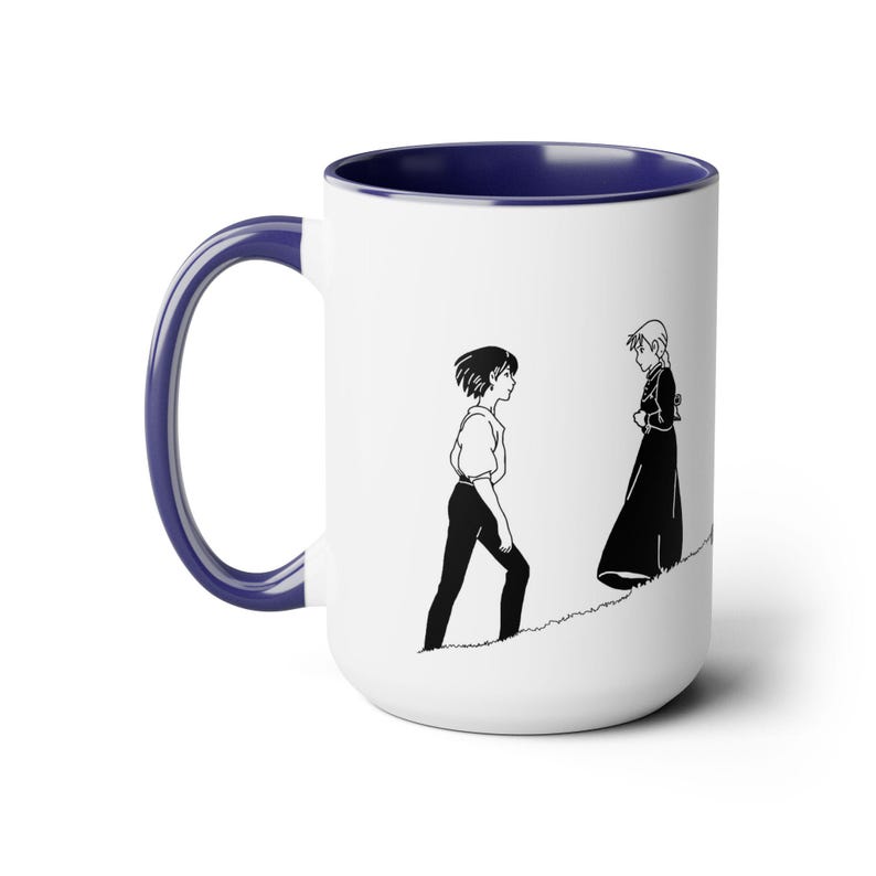 Howl's Moving Castle Inspired Ceramic Mug (11oz or 15oz), Anime, Cute, Miyazaki, Gifts (Featuring Howl, Sophie and Calcifer) Version 2 image 11