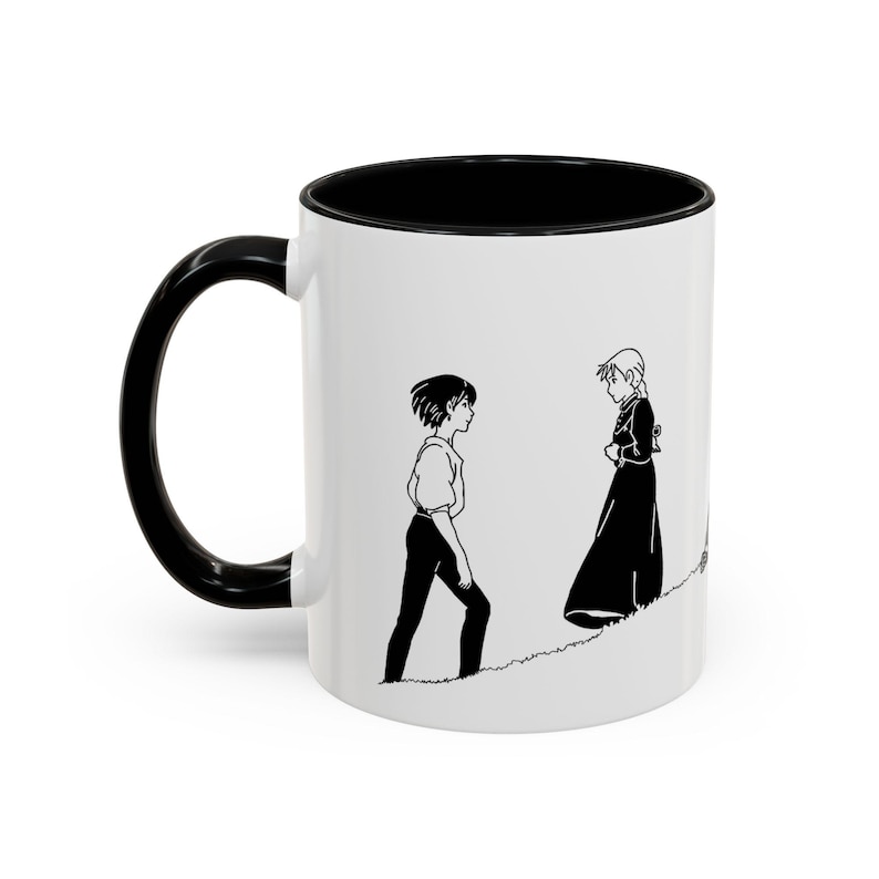 Howl's Moving Castle Inspired Ceramic Mug (11oz or 15oz), Anime, Cute, Miyazaki, Gifts (Featuring Howl, Sophie and Calcifer) Version 2 image 13