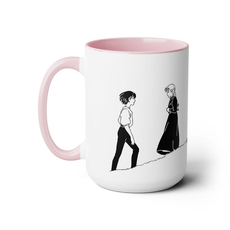 Howl's Moving Castle Inspired Ceramic Mug (11oz or 15oz), Anime, Cute, Miyazaki, Gifts (Featuring Howl, Sophie and Calcifer) Version 2 image 7